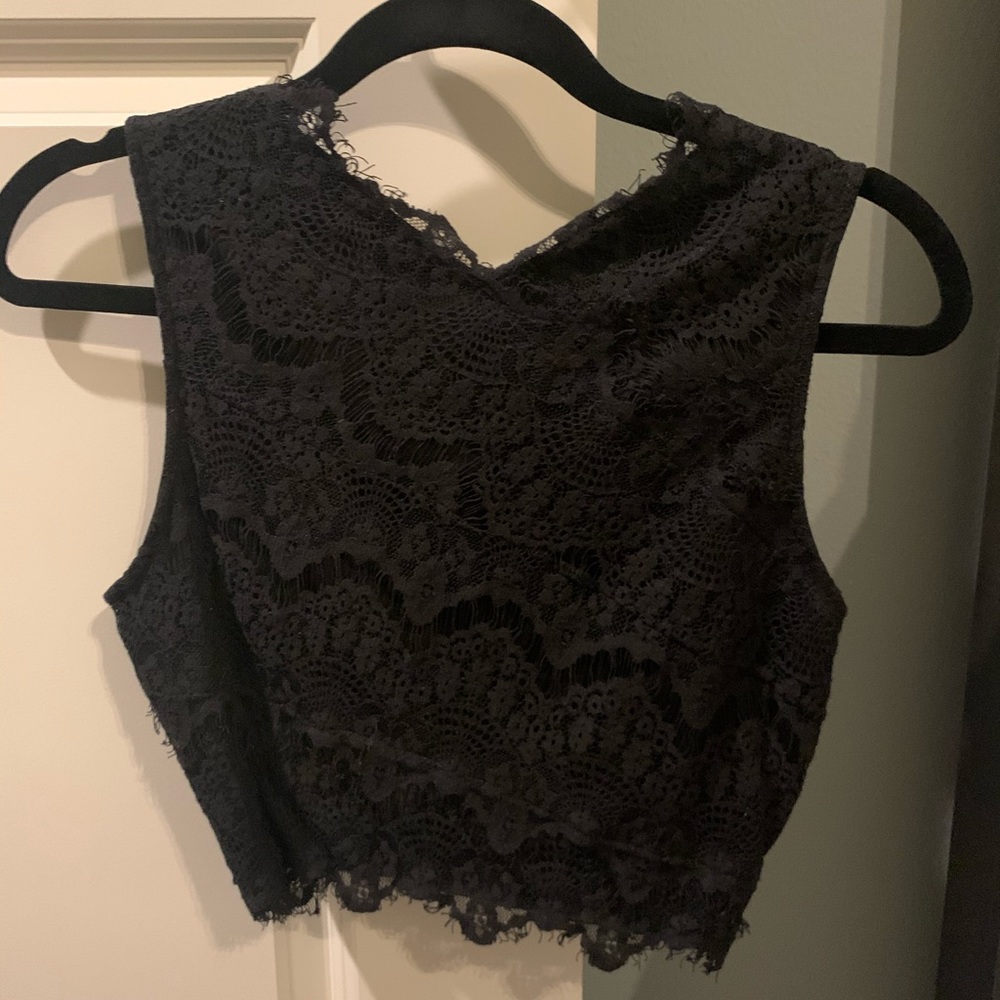 Urban Outfitters Crop top with zipper down back